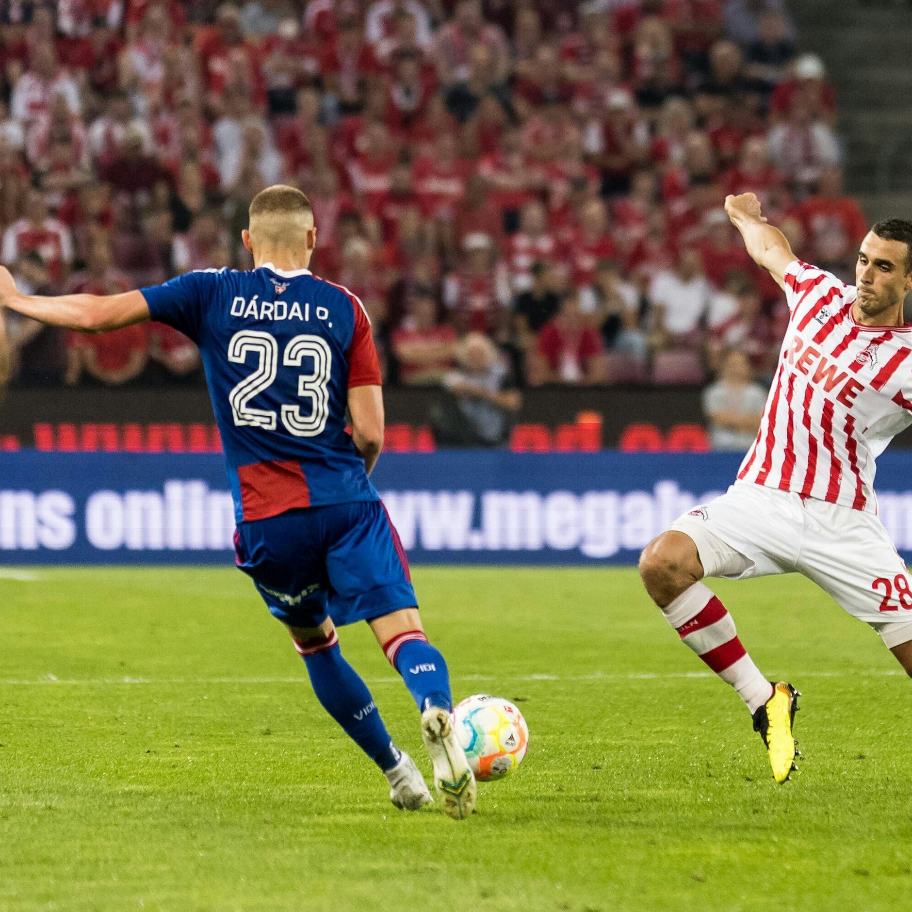 Palko Dardai traf in der Conference League für seinen Klub Fehervar gegen Köln im August 2022 zum 2:1.