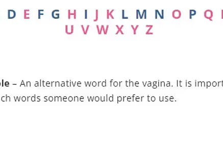 „Bonus-Loch - ein alternatives Wort für die Vagina.“