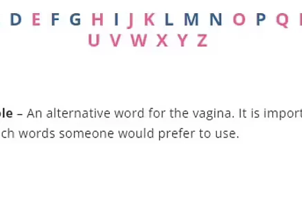 „Bonus-Loch - ein alternatives Wort für die Vagina.“