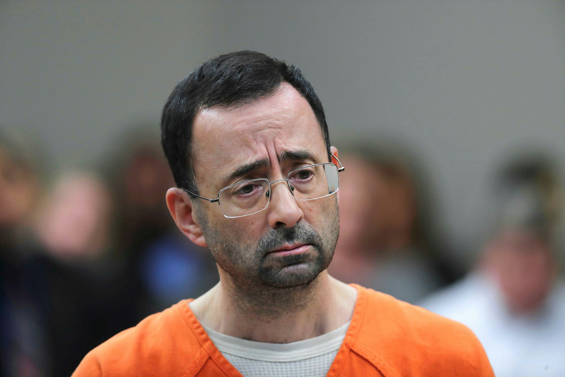 Larry Nassar, ehemaliger Arzt des US-Turnteams, bei einer Gerichtsanhörung.
