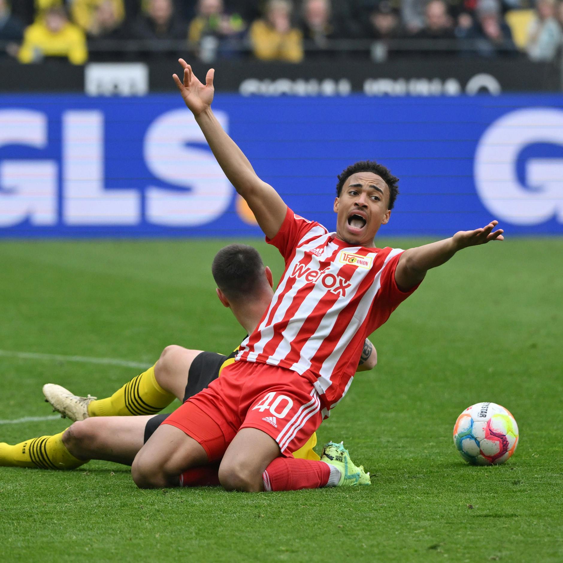 Unions Jamie Lewling könnte Leihweise ein Jahr lang das Trikot des VfB Stuttgart tragen.