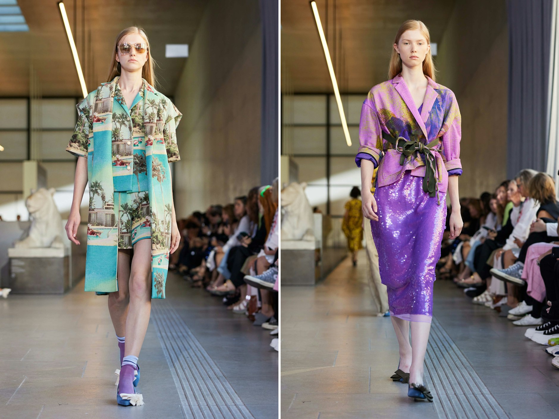 Fast wie eine eigene Kunstsammlung: Odeeh zeigte am Montag vielseitige Drucke in der James-Simon-Galerie.