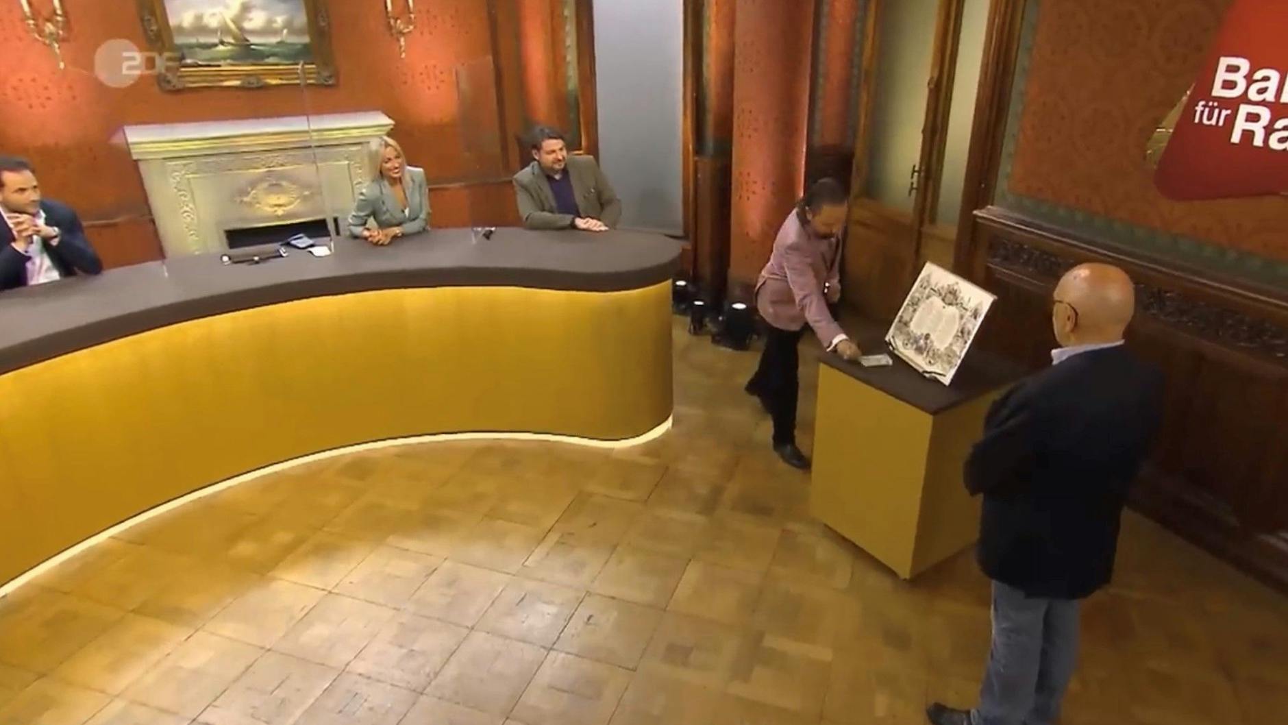 „Bares für Rares“-Händler Wolfgang Pauritsch musste 3000 Euro für das Kunstwerk blechen.