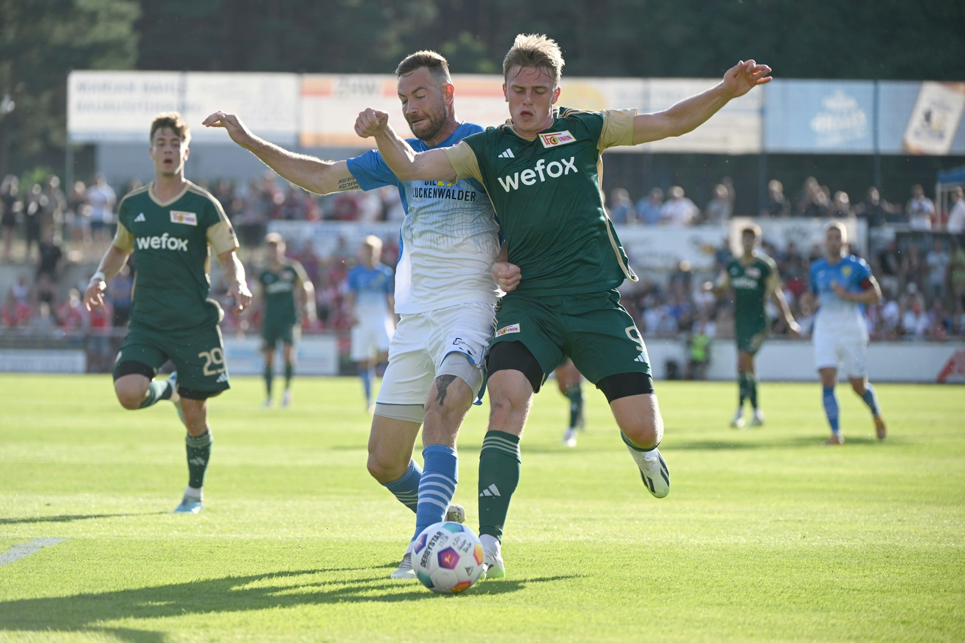 Mikkel Kaufmann bleibt bei seinem Debüt im Trikot der Eisernen ohne Torerfolg.