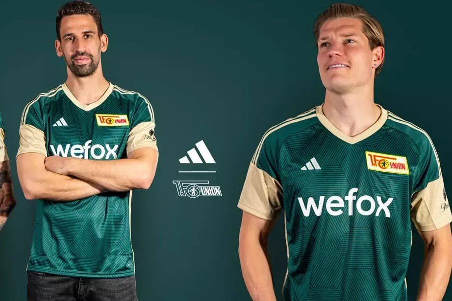 Grün ist die Hoffnung! Das neue Union-Trikot , hier die Ausweichvariante oder auch Trikot Nr,. 3 ist jetzt erstmals zu bewundern.