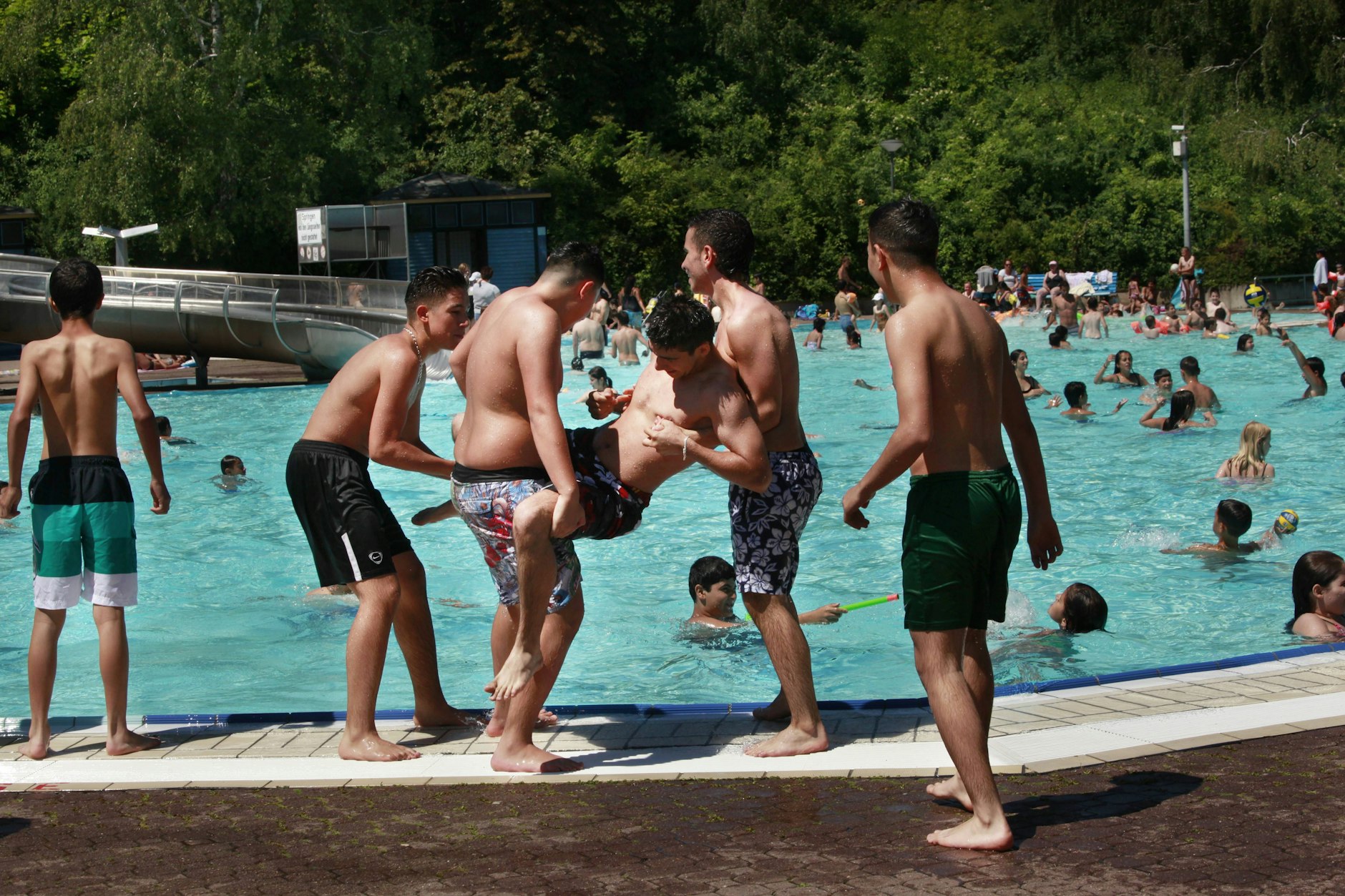 Das Columbiabad an normalen Tagen