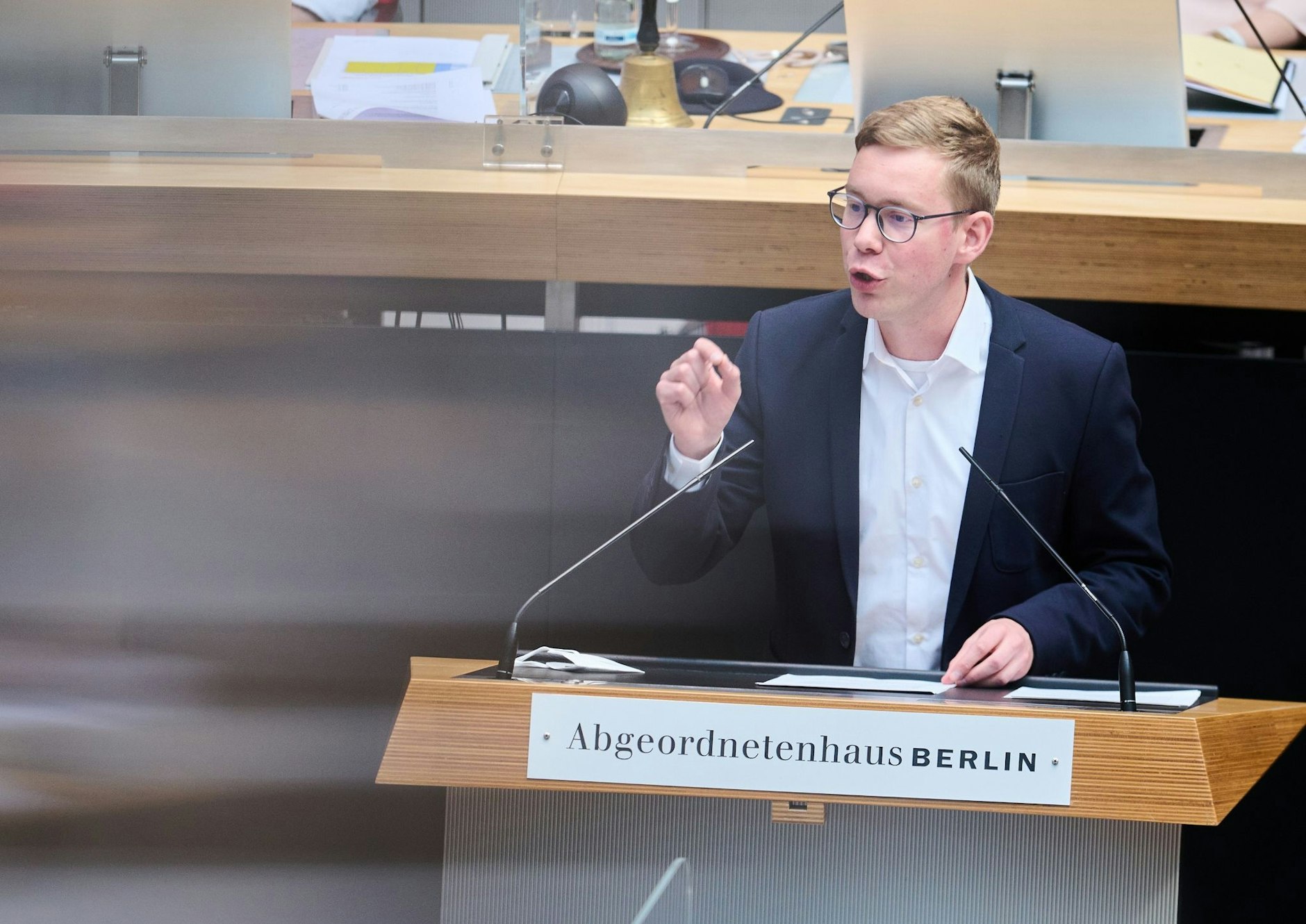 ARCHIV - Vasili Franco (Bündnis 90/Die Grünen), Abgeordneter spricht.  