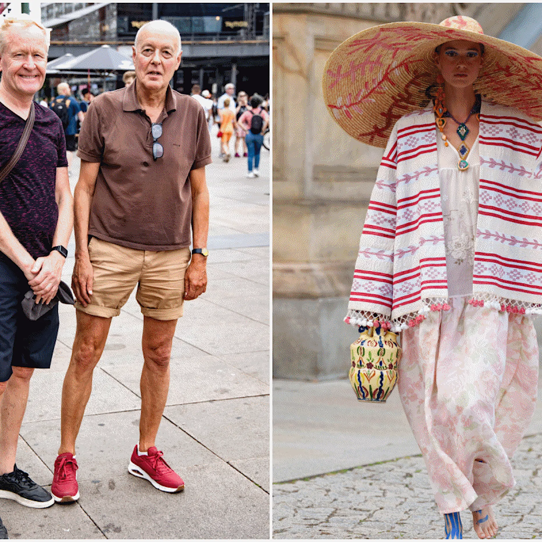 Berlin Fashion Week: Passanten am Alexanderplatz kritisieren die Laufsteg-Looks