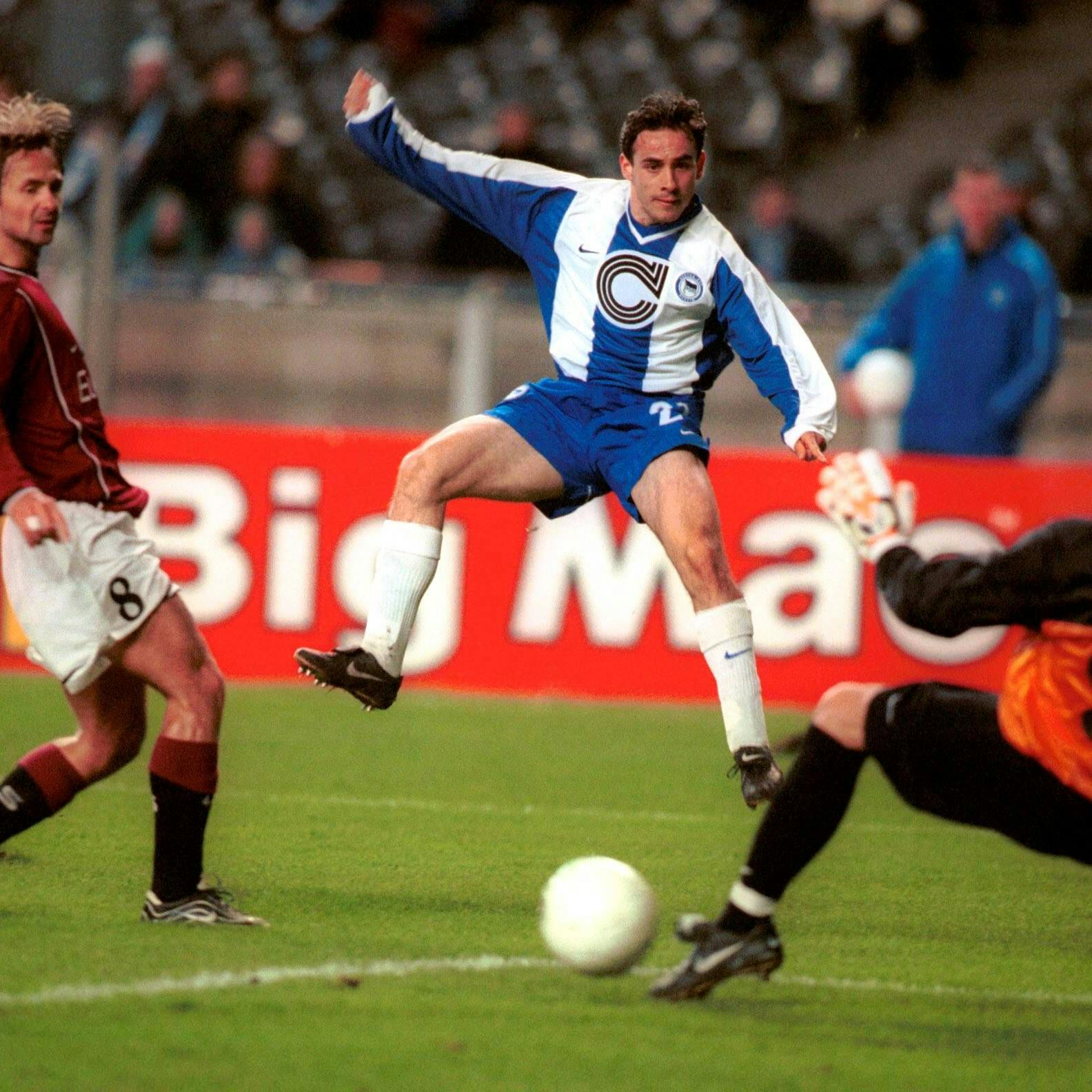 Herthas Michael Hartmann im Spiel gegen Sparta Prag.