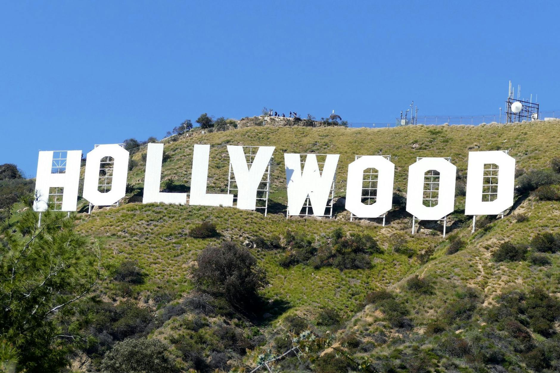 Der „Hollywood“-Schriftzug auf Mount Lee in Los Angeles. Er steht als Symbolbild für die Filmmetropole.