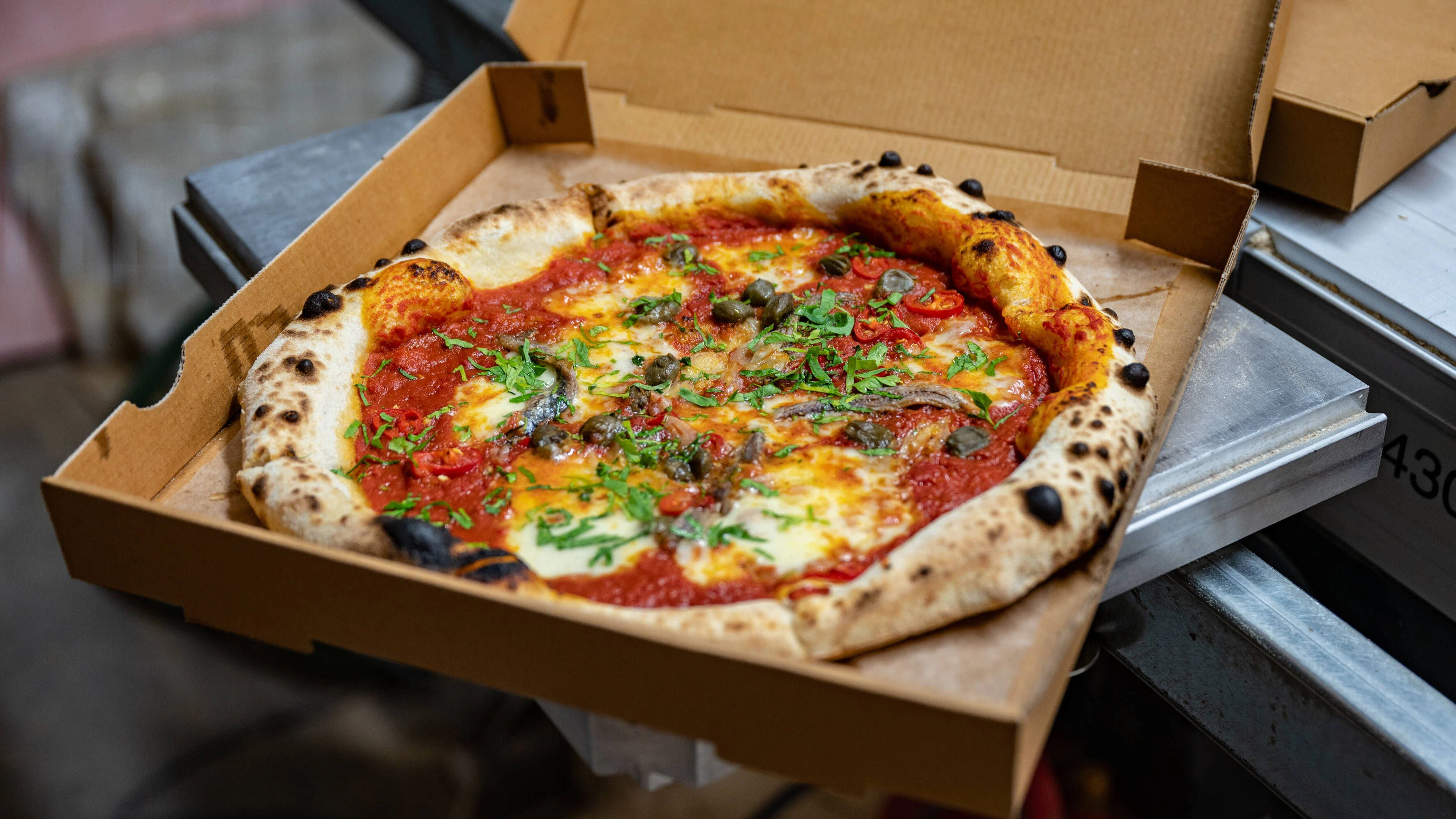 Pizza aus der Pizzeria Gazzo in Berlin-Neukölln.&nbsp;