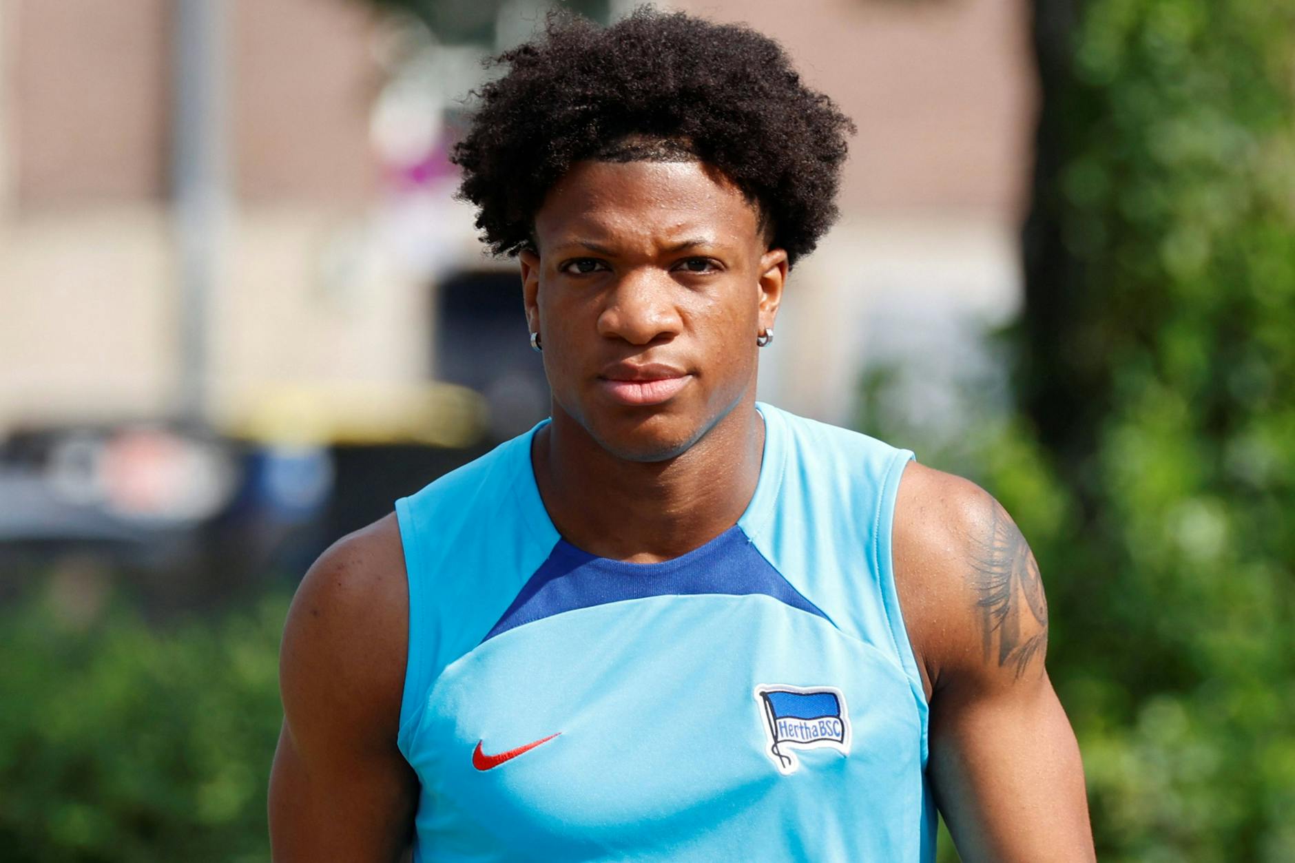 Trägt künftig das Trikot von Eintracht Frankfurt: Herthas bisheriger Angreifer Jessic Ngankam.