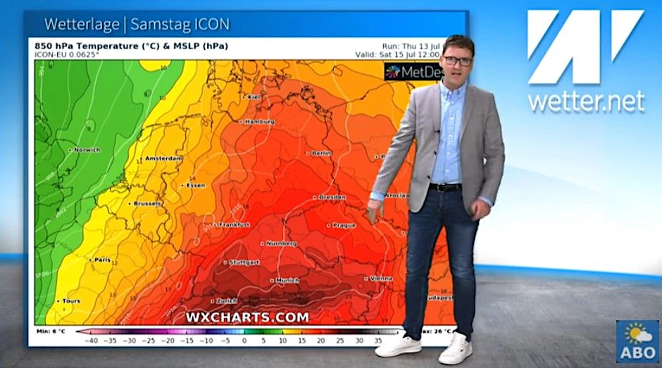 Der Samstag hat es in sich, wird richtig heiß, erklärt Wetter-Experte Dominik Jung.