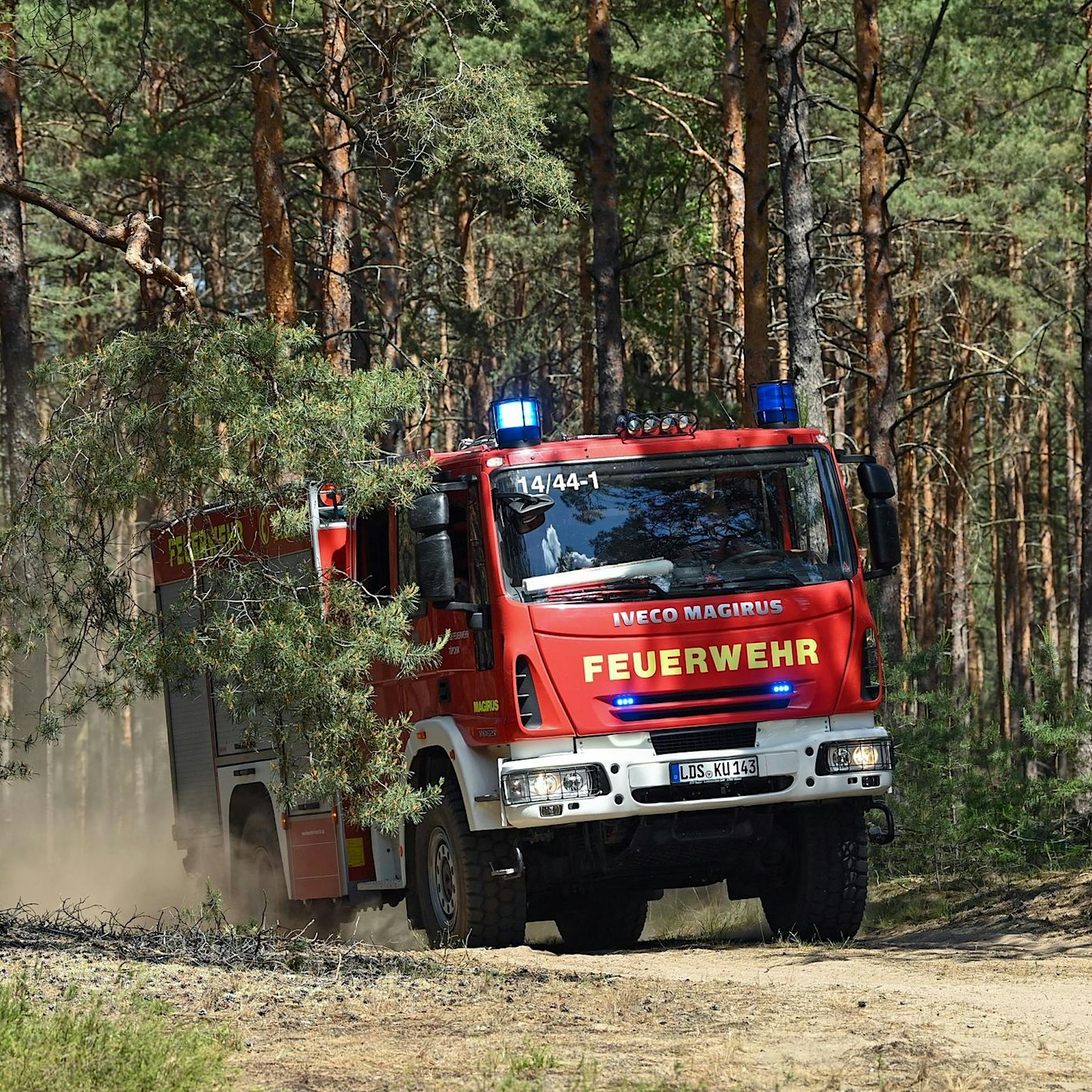 Bis zu 37 Grad: Was die Hitze für die Feuerwehren in Brandenburg bedeutet