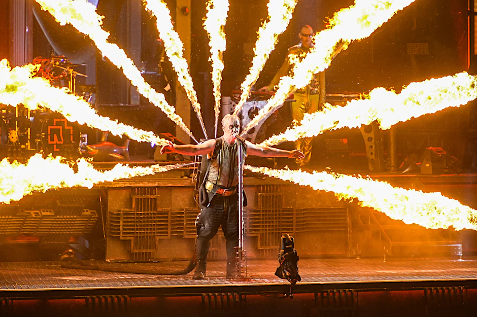 Rammstein-Frontmann Till Lindemann im Olympiastadion