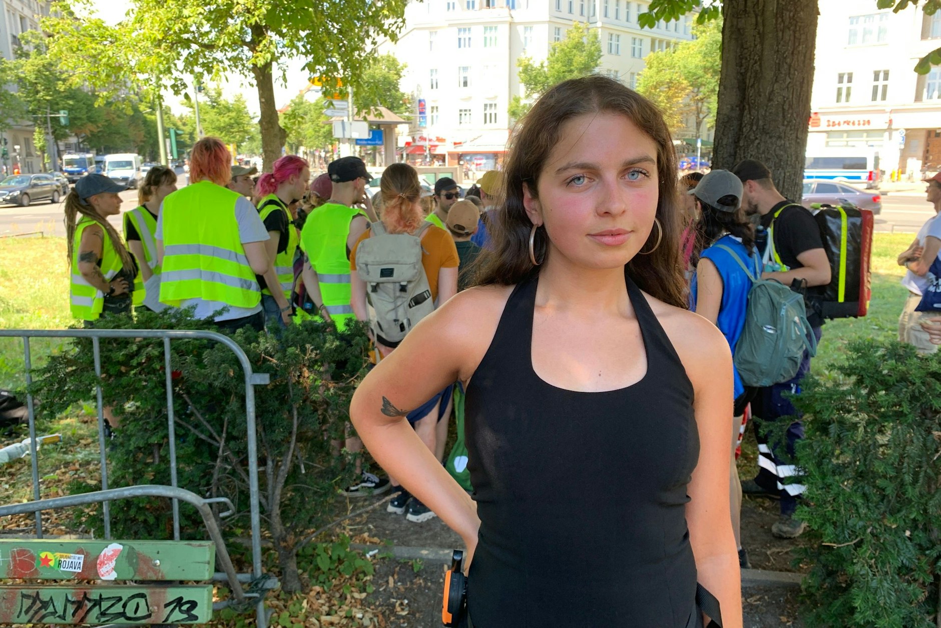 Britt Rosella Baiano, Sprecherin des Bündnisses „Kein Rammstein in Berlin!“