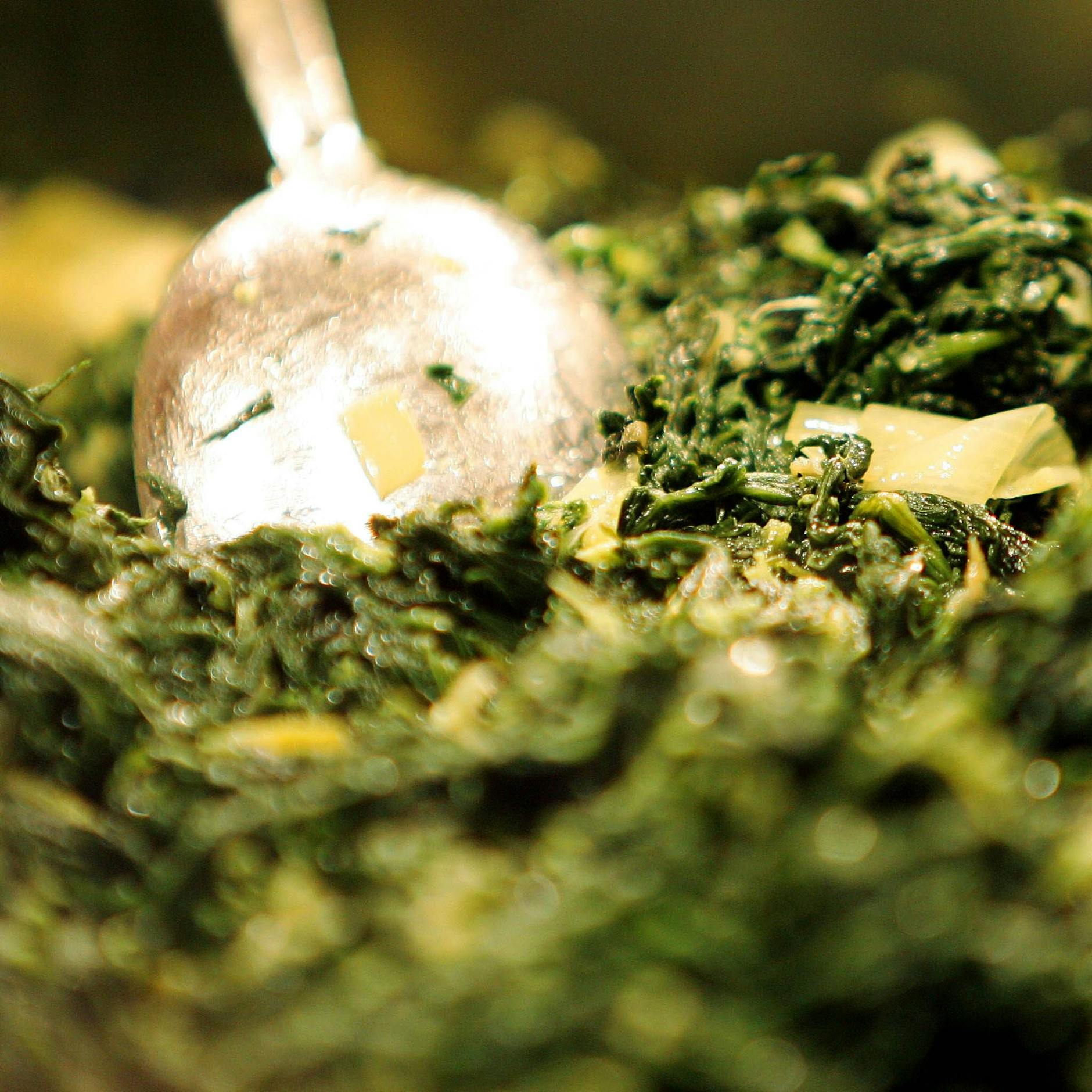 In der DDR gab es meist Würzspinat in der Schulspeisung.