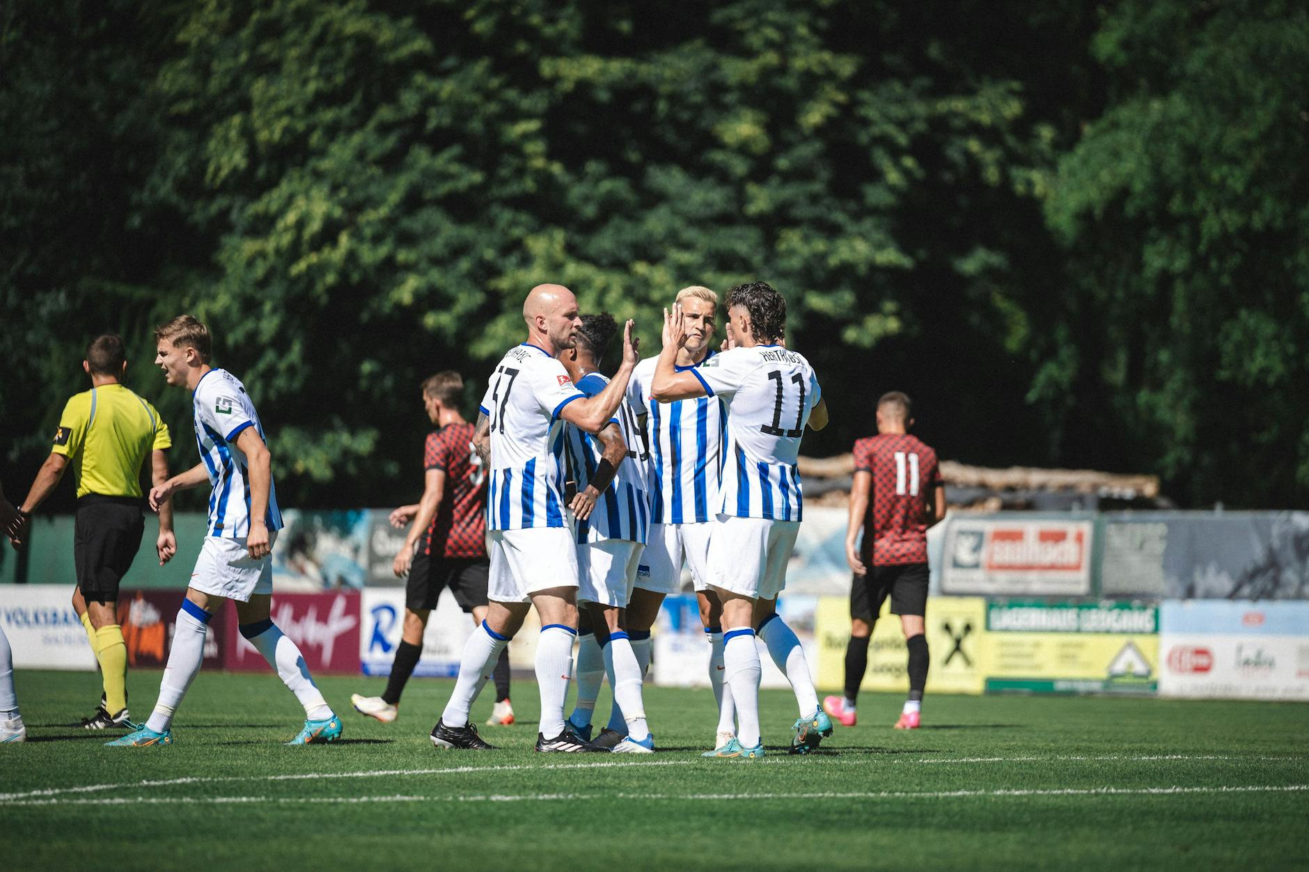 Spieler im Trainingslager in Zell am See.