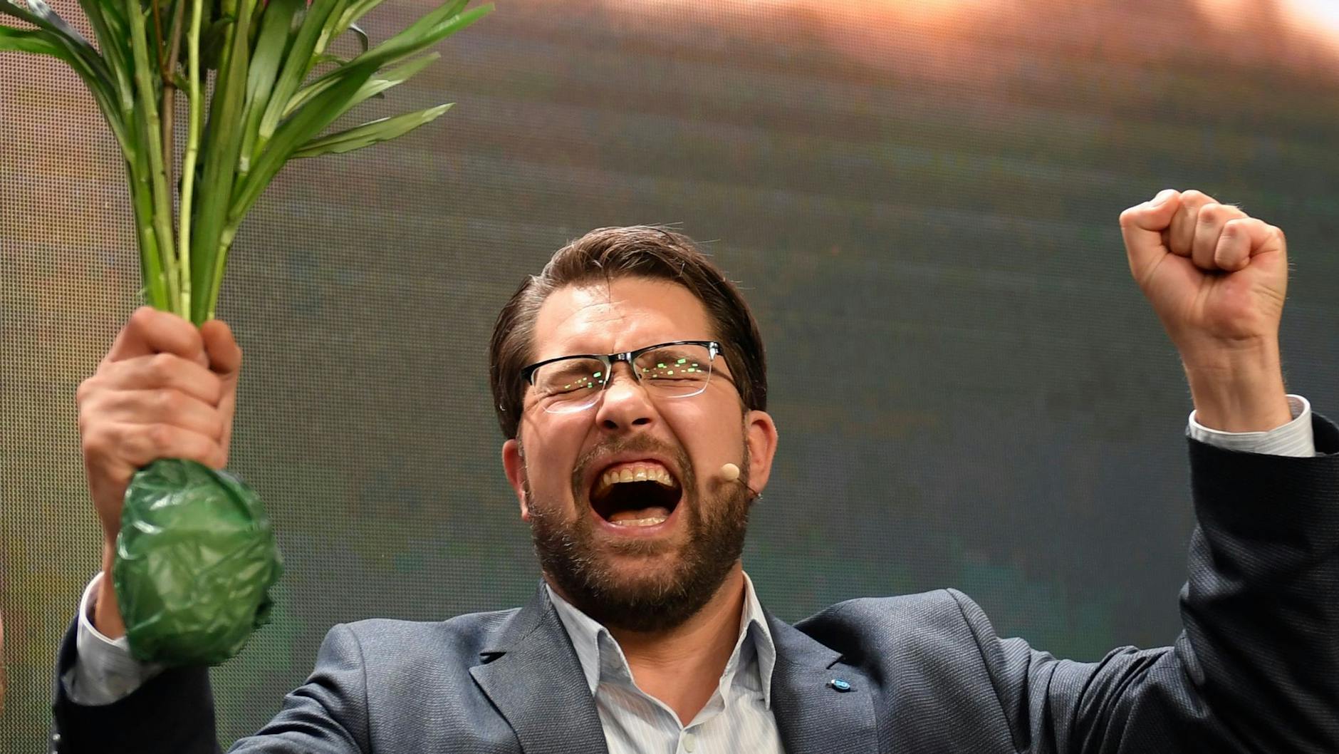 Parteichef Jimmie Åkesson von den Schwedendemokraten: Die Rechten sitzen zwar nicht direkt in seiner konservativ-liberaler Koalition - die Minderheitsregierung ist aber auf ihre Unterstützung angewiesen.