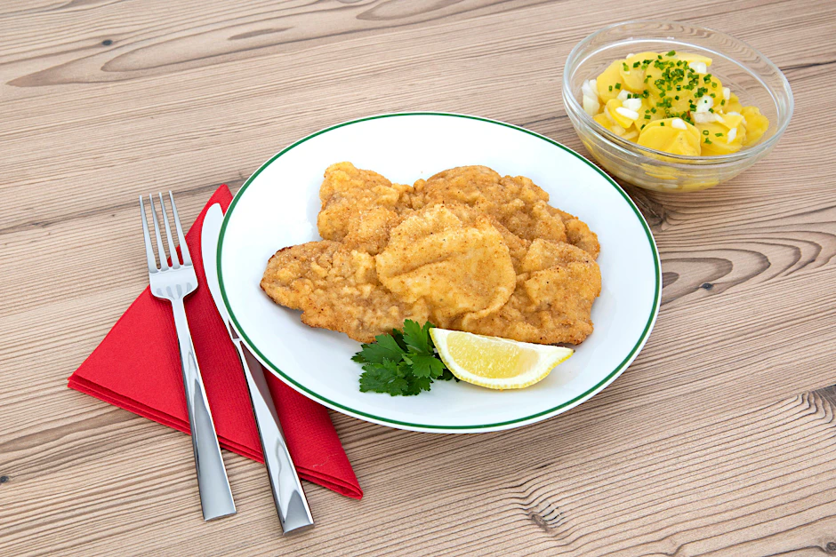 Das perfekte Schnitzel hat eine wellige Panade.
