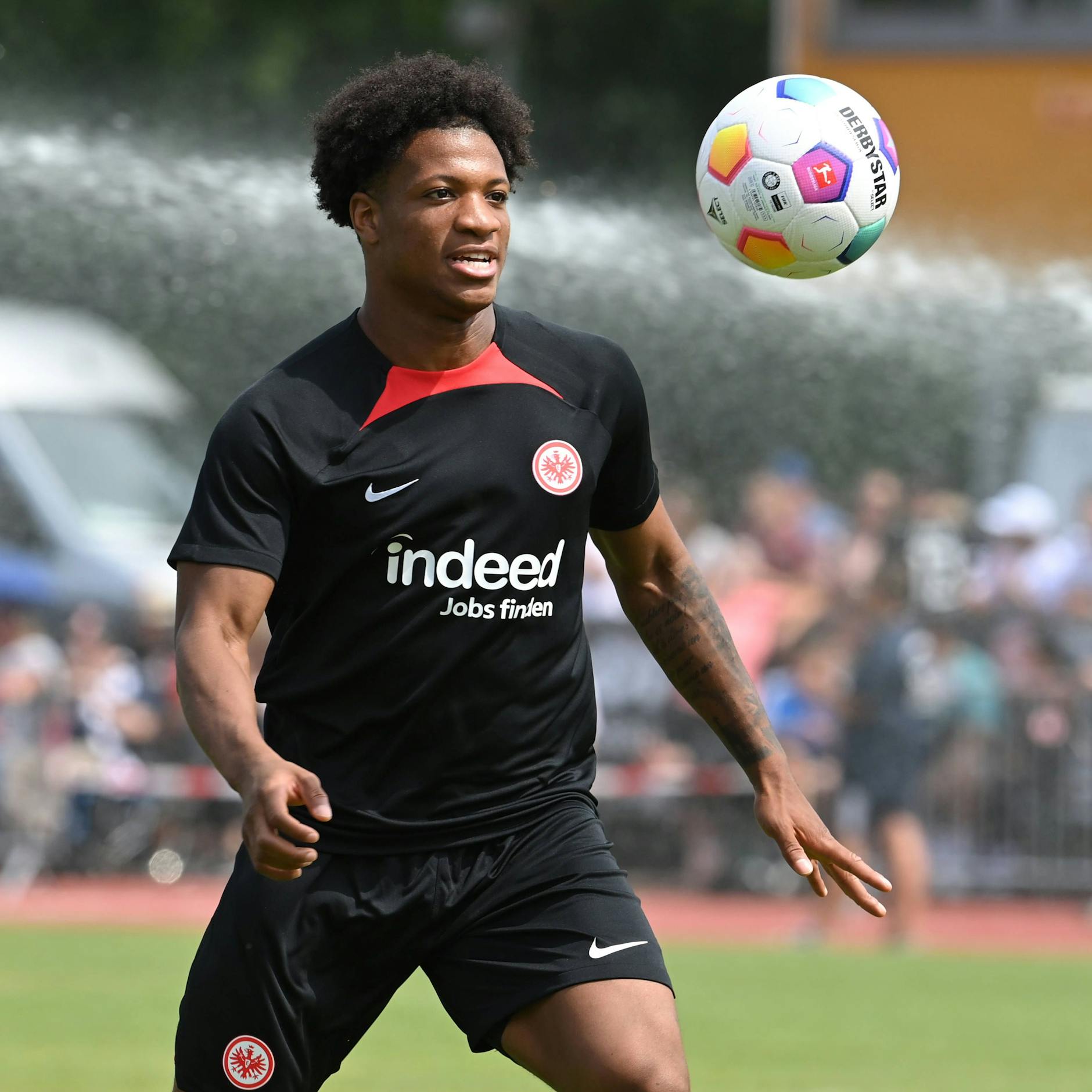 Herthas Stürmer Jessic Ngankam hat einen neuen Job gefunden. Er spielt jetzt bei Eintracht Frankfurt.