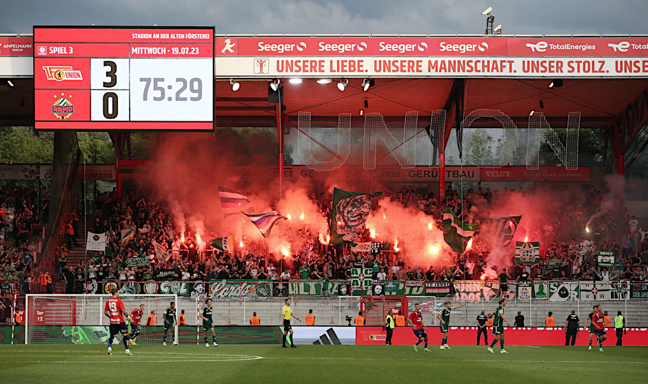 Volles Haus in der Alten Försterei beim Testspiel gegen Rapid Wien.&nbsp;