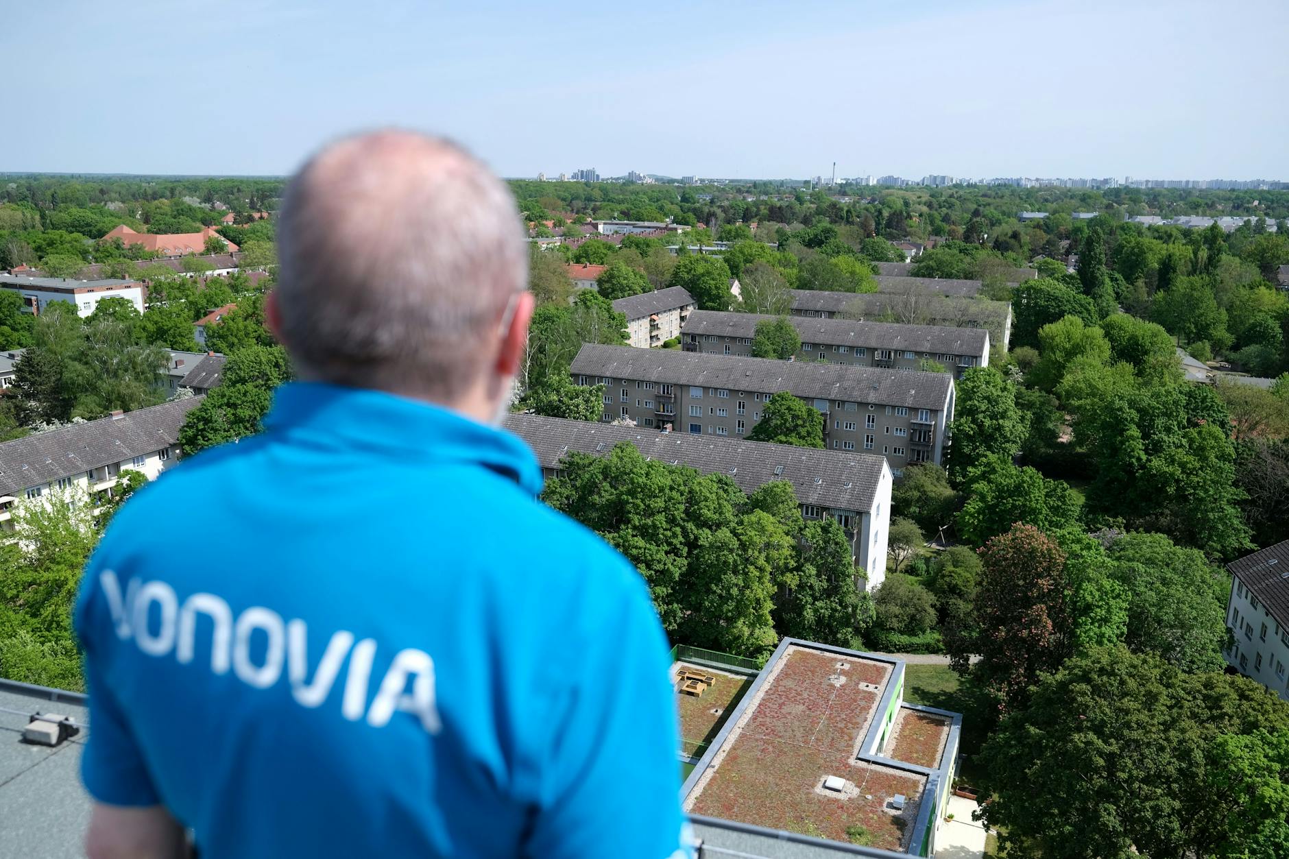 Blick auf Vonovia-Wohnungen im Ziekow-Kiez in Reinickendorf.