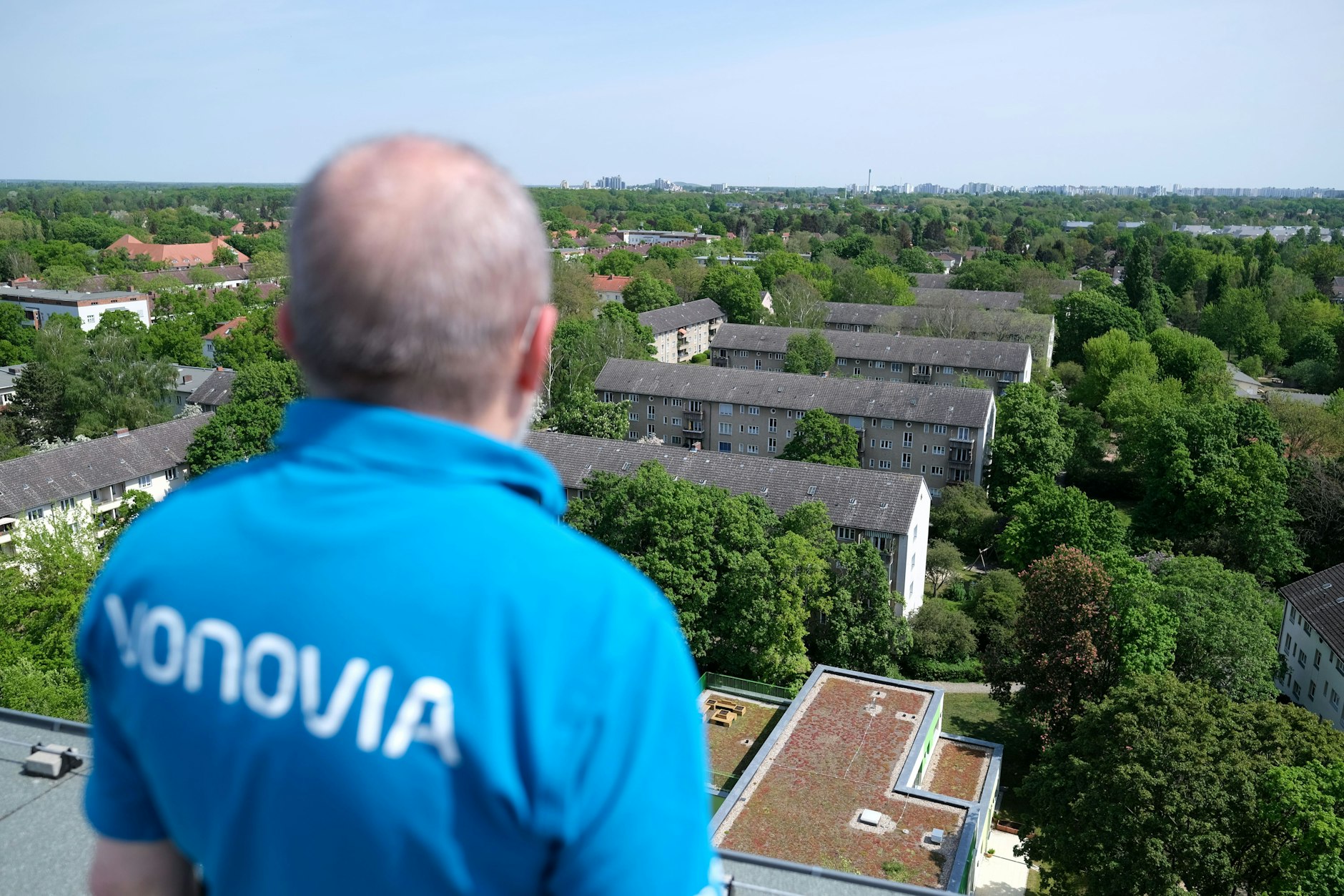 Blick auf Vonovia-Wohnungen im Ziekow-Kiez in Reinickendorf.