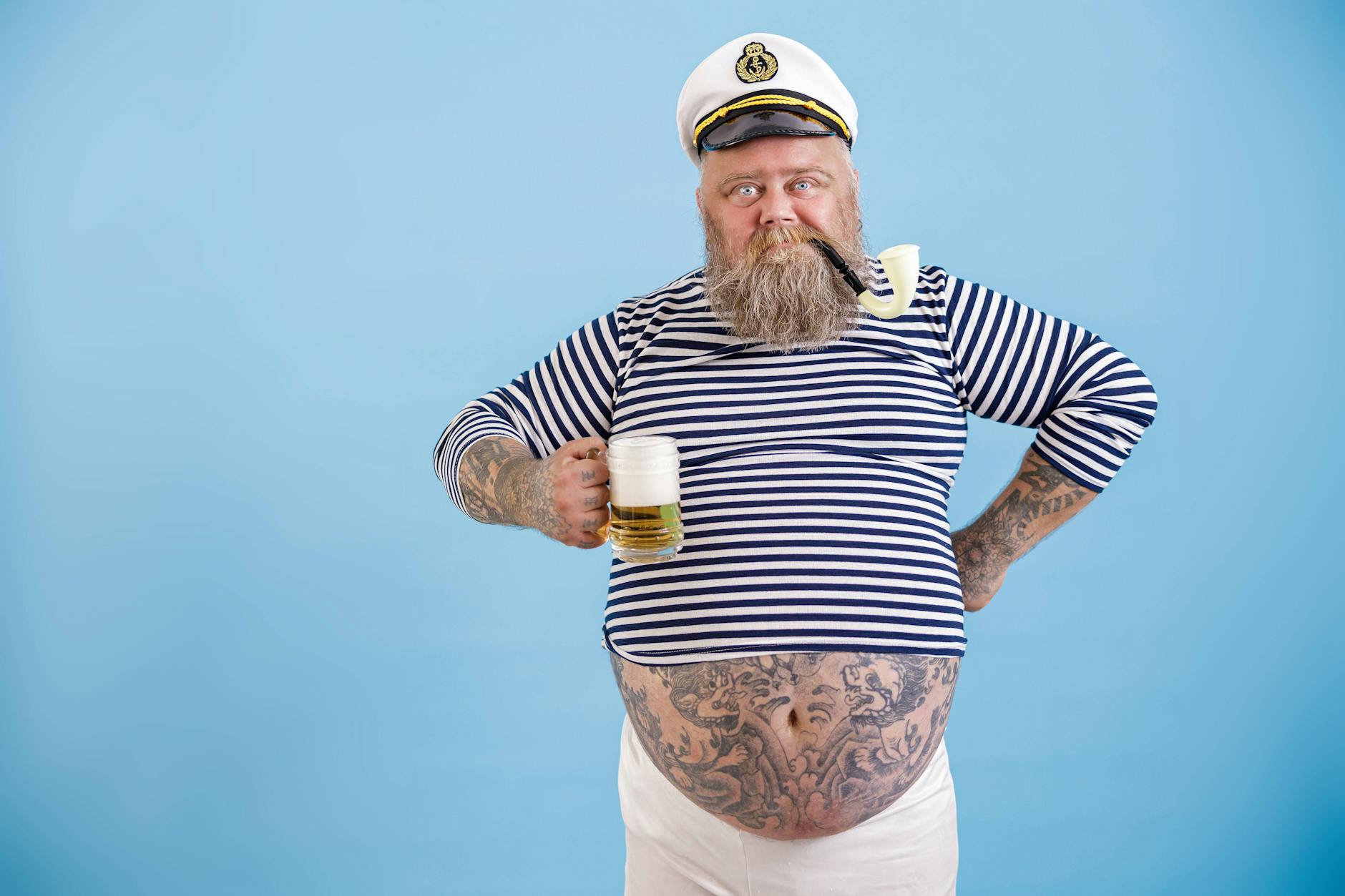 Solche Bilder kommen fast immer nur von Männern: dick, stolz und zeigefreudig.