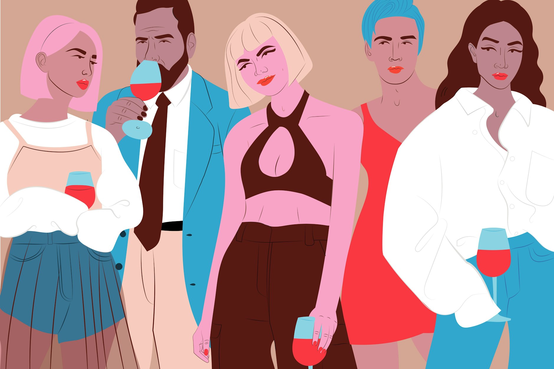 Einen Dresscode gab es nicht. Bei uns gab es auch Mädchen, die im Anzug kamen. Eine kam im Hemd unter einem ärmellosen Jackett – sah schon cool aus.