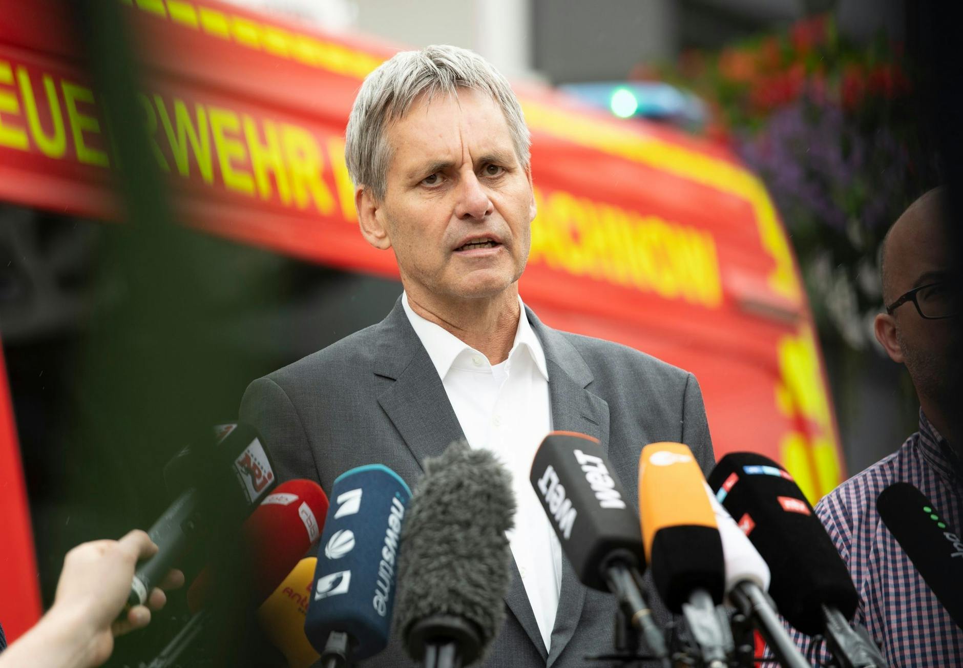 Jeder musste sich zu dem Vorfall äußern, auch der Bürgermeister von Kleinmachnow, Michael Grubert (SPD).