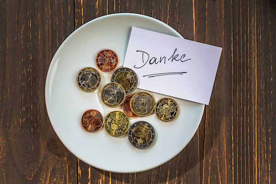 Trinkgeld auf Teller - das war einmal. Heute wird Trinkgeld oft bargeldlos gegeben - oder verlangt.