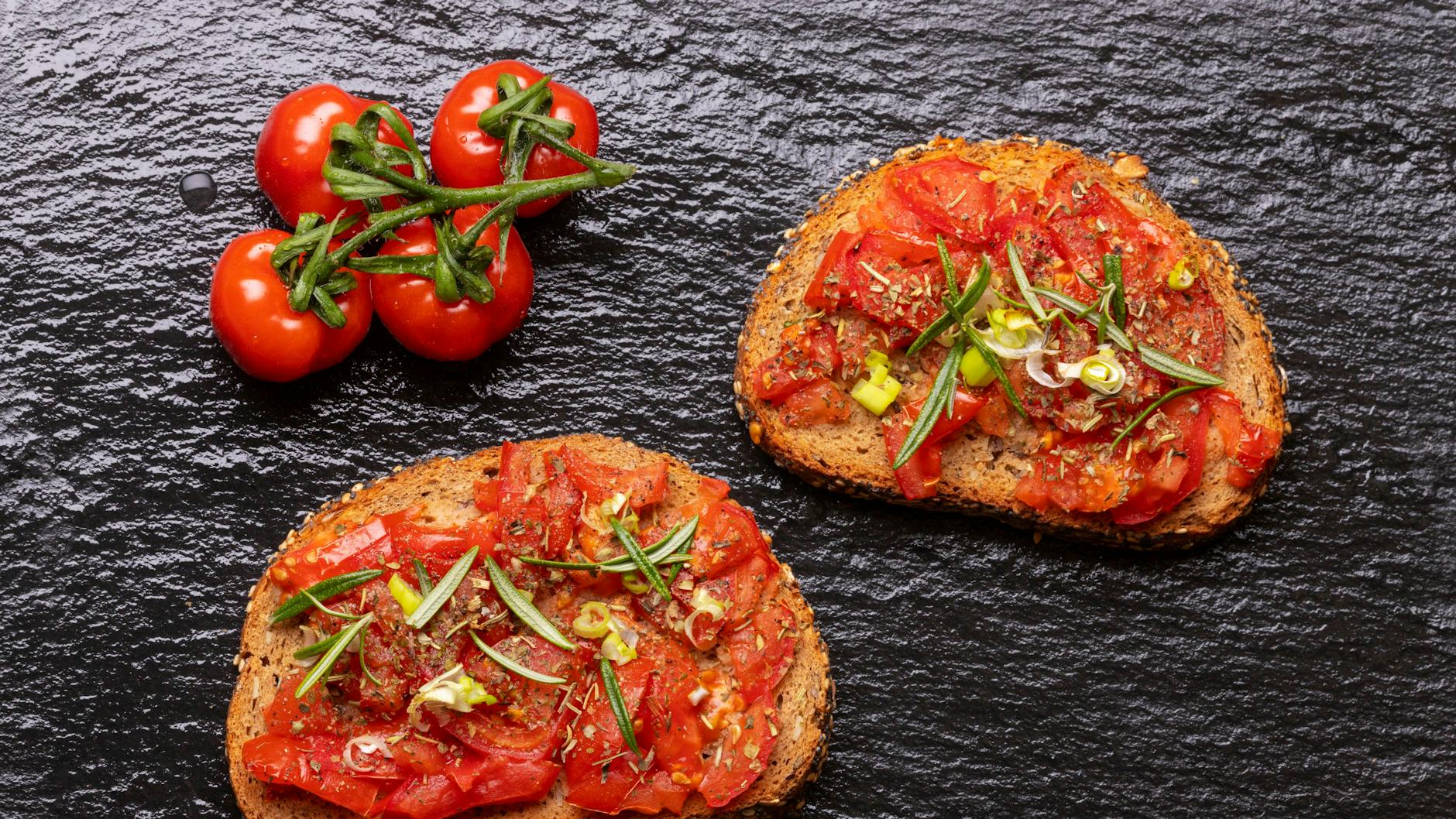 Bruschetta wird Brus-ketta ausgesprochen.