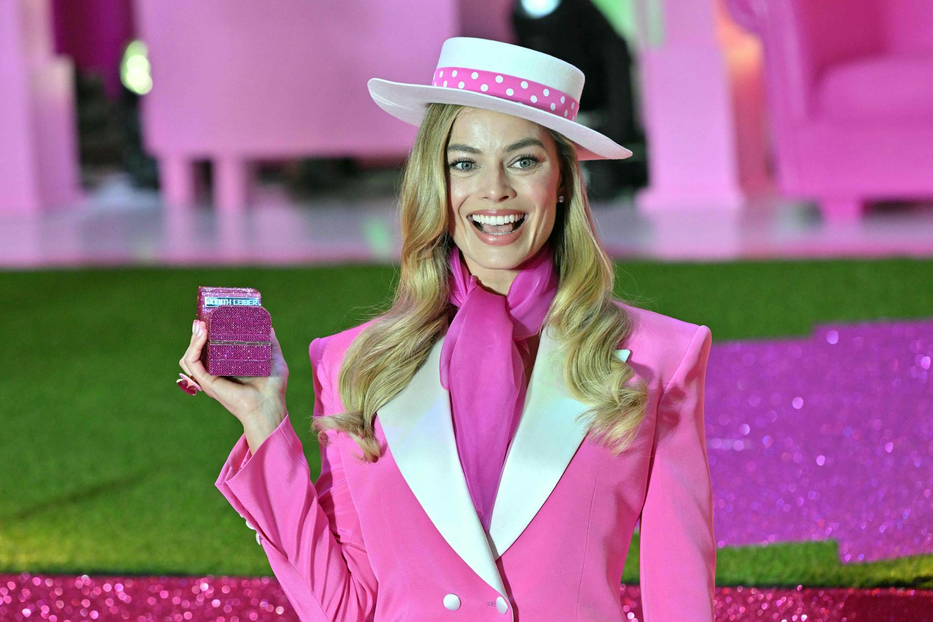 Margot Robbie, Hollywoodstar aus Australien, bei einem Promotion-Termin für den „Barbie“-Film