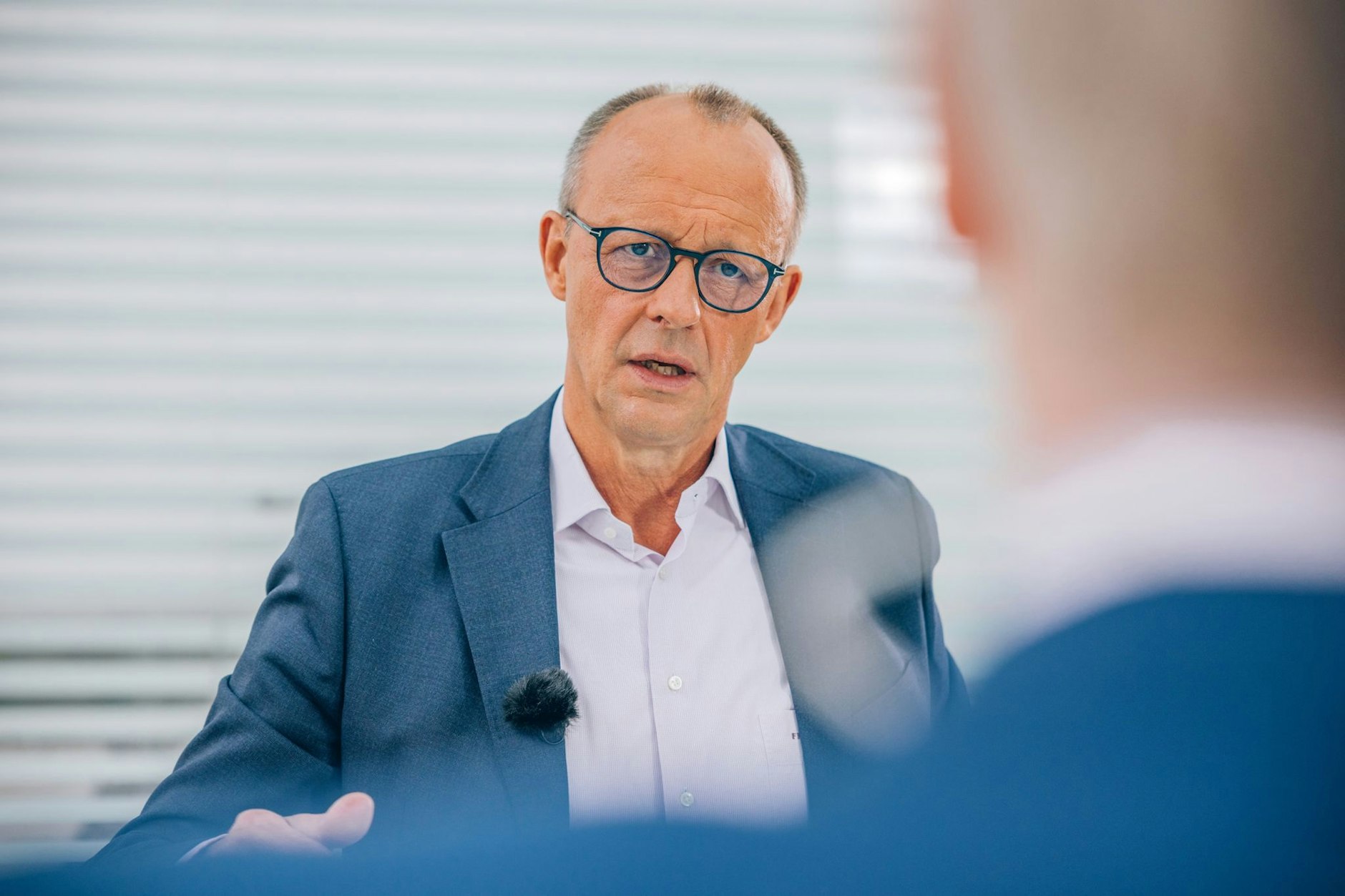 CDU-Chef Friedrich Merz beim ZDF-Sommerinterview
