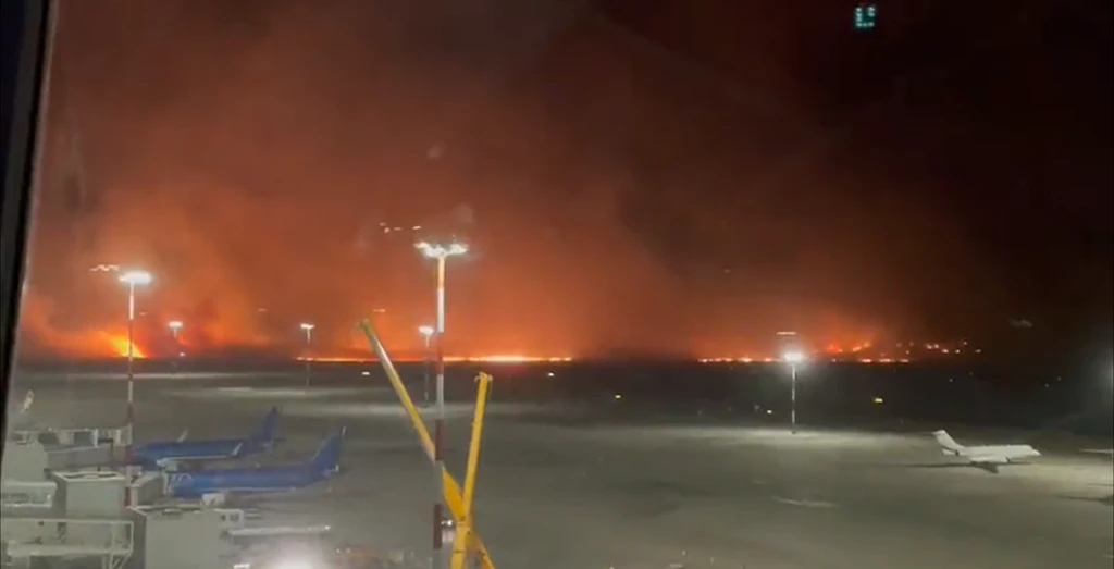 Waldbrände legen Flughafen in Palermo lahm: Flüge gestrichen – eine Tote