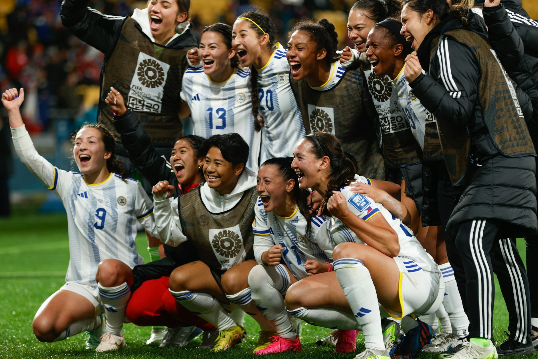 Große Freude: Die Philippinen schlagen Neuseeland bei der Fußballweltmeisterschaft der Frauen.