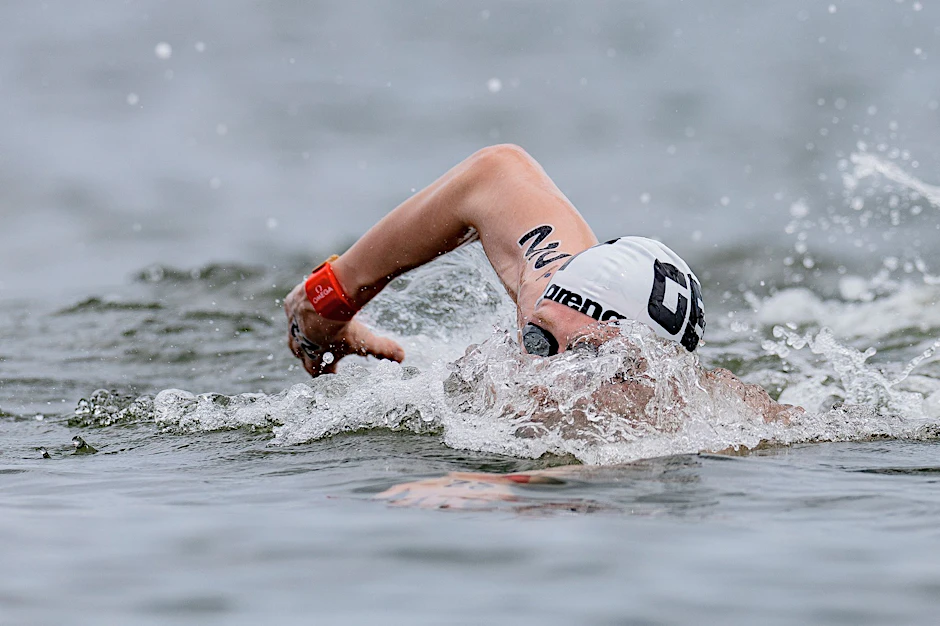 Schwimmer Florian Wellbrock in Aktion.  