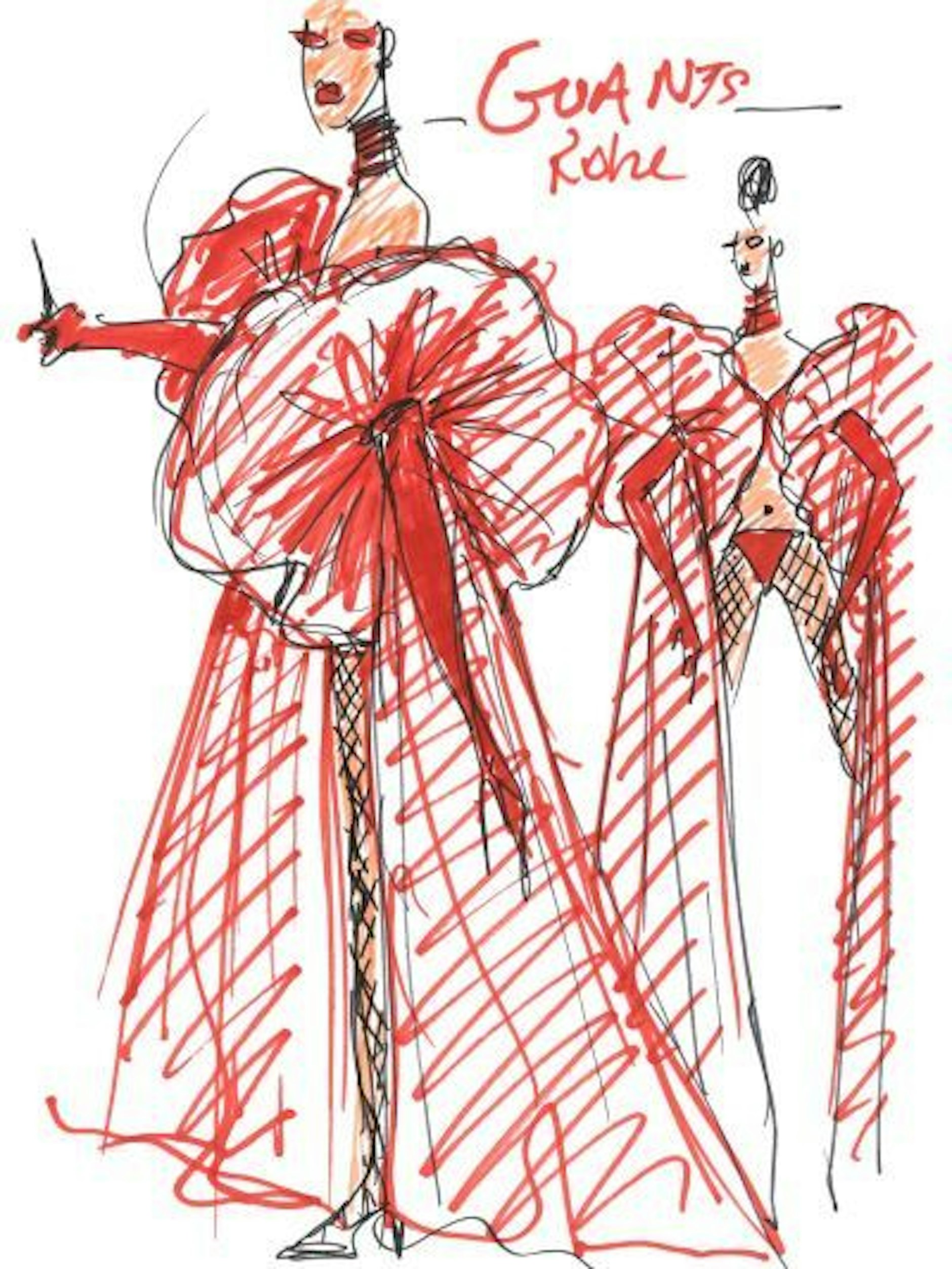 Eine Figurine von Jean Paul Gaultier.