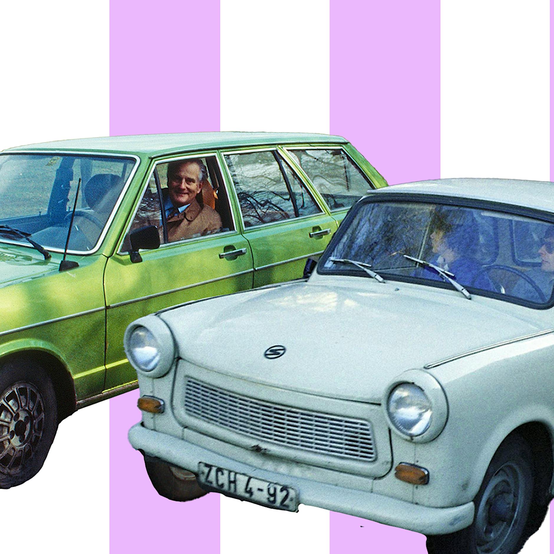 Ost-Auto neben West-Auto: Peinlicher Überholvorgang in den Sommerferien