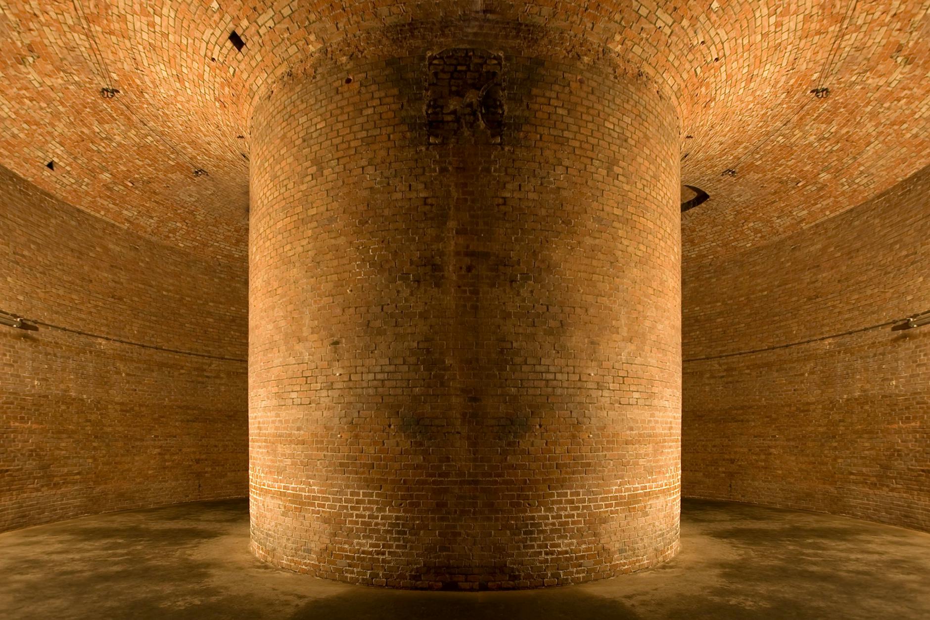 Großer Wasserspeicher unter dem Wasserturm in Prenzlauer Berg