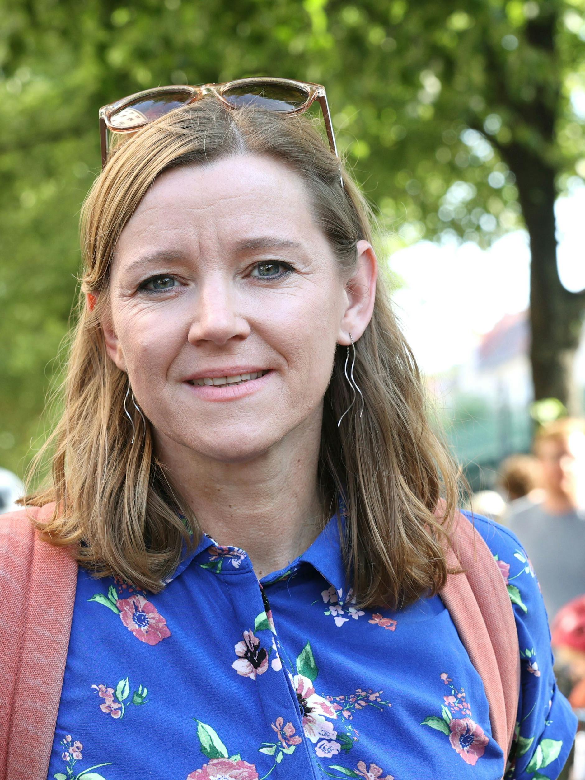 Bei der Radlerdemo Ende Juni: Oda Hassepaß ist Abgeordnete der Grünen.