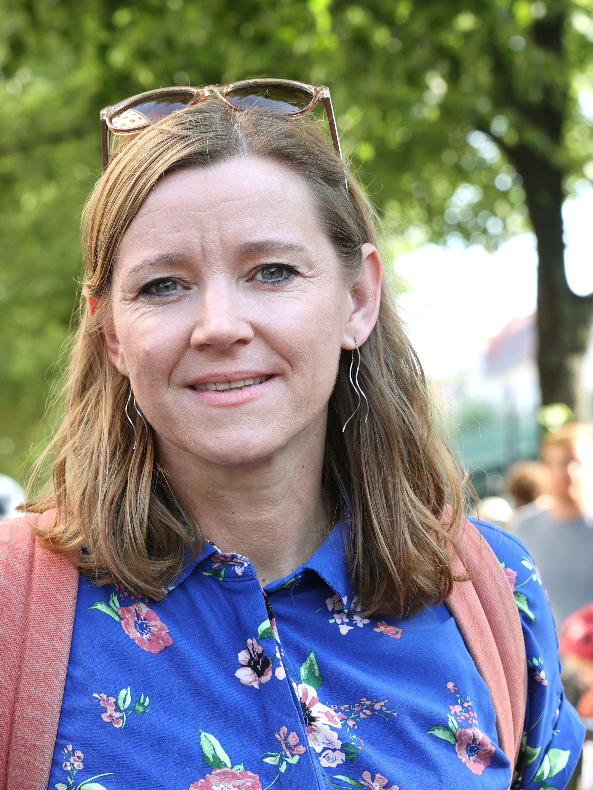 Bei der Radlerdemo Ende Juni: Oda Hassepaß ist Abgeordnete der Grünen.