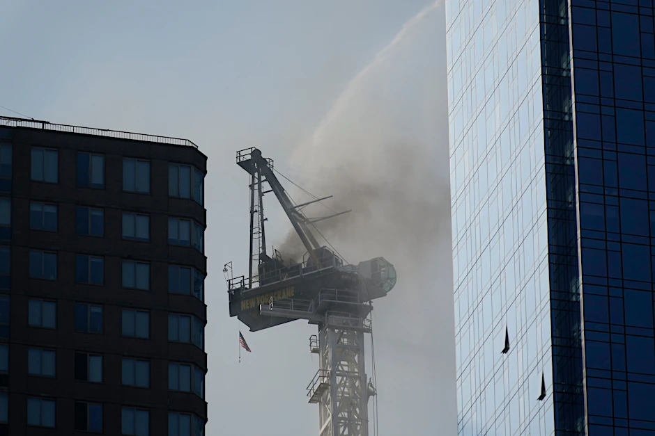 In New York ist ein hoher Kran teilweise zusammengebrochen und hat mehrere Hochhäuser beschädigt.&nbsp;