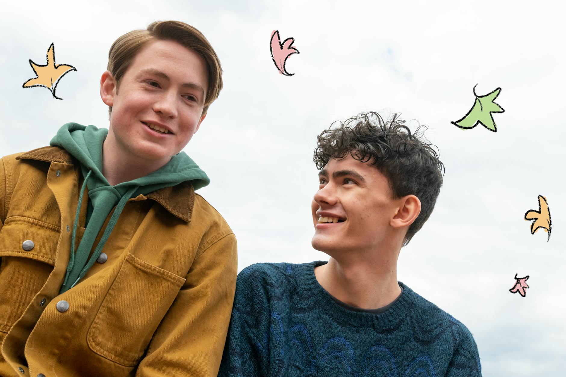 Nick (Kit Connor) und Charlie (Joe Locke) in der Netflix-Serie „Heartstopper“. Am 3. August soll die zweite Staffel der Produktion erscheinen.