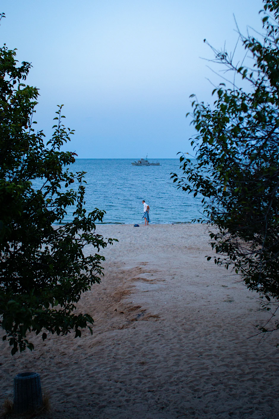 Paul Gäbler am Strand von Odessa