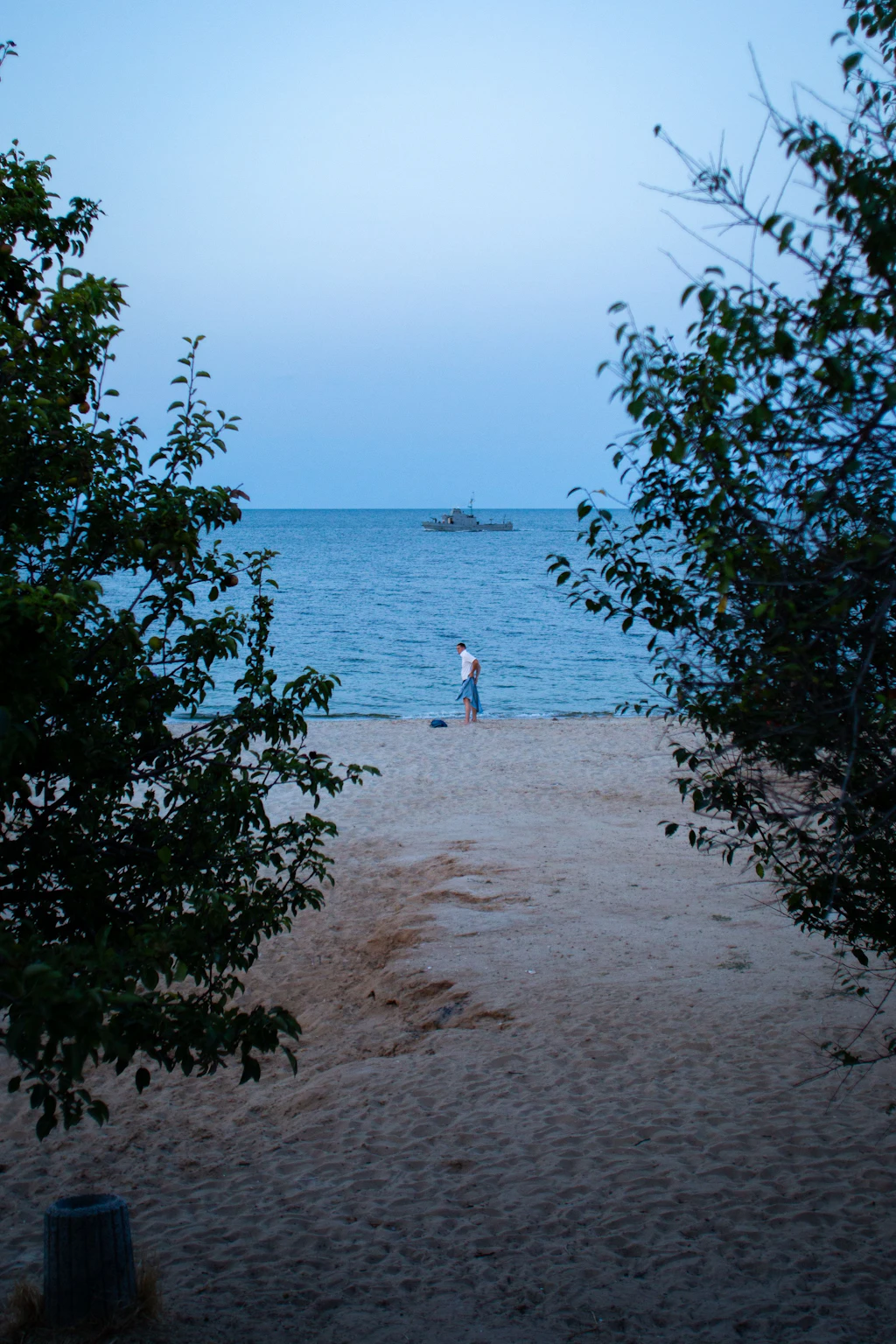 Paul Gäbler am Strand von Odessa