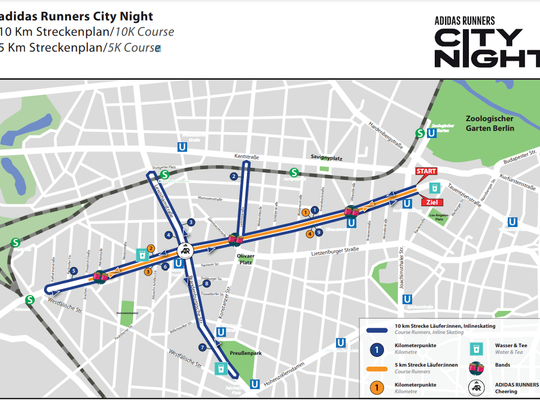 Adidas Runners City Night 2023 Berlin Das ist die Strecke am Samstag
