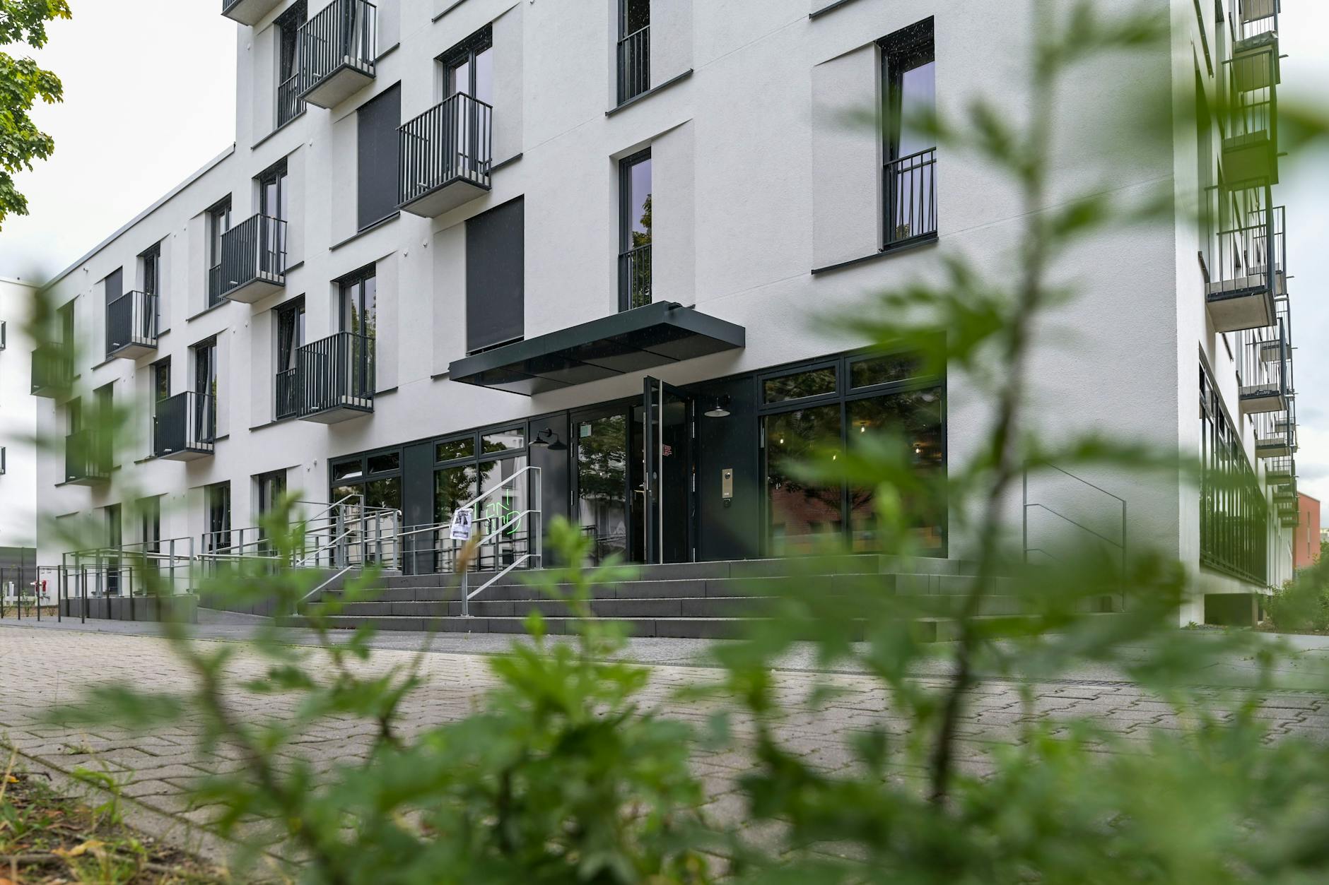 Der Studentenwohnheim im Büchnerweg, Treptow-Köpenick, wo María Fernanda bis zu ihrem Verschwinden lebte.