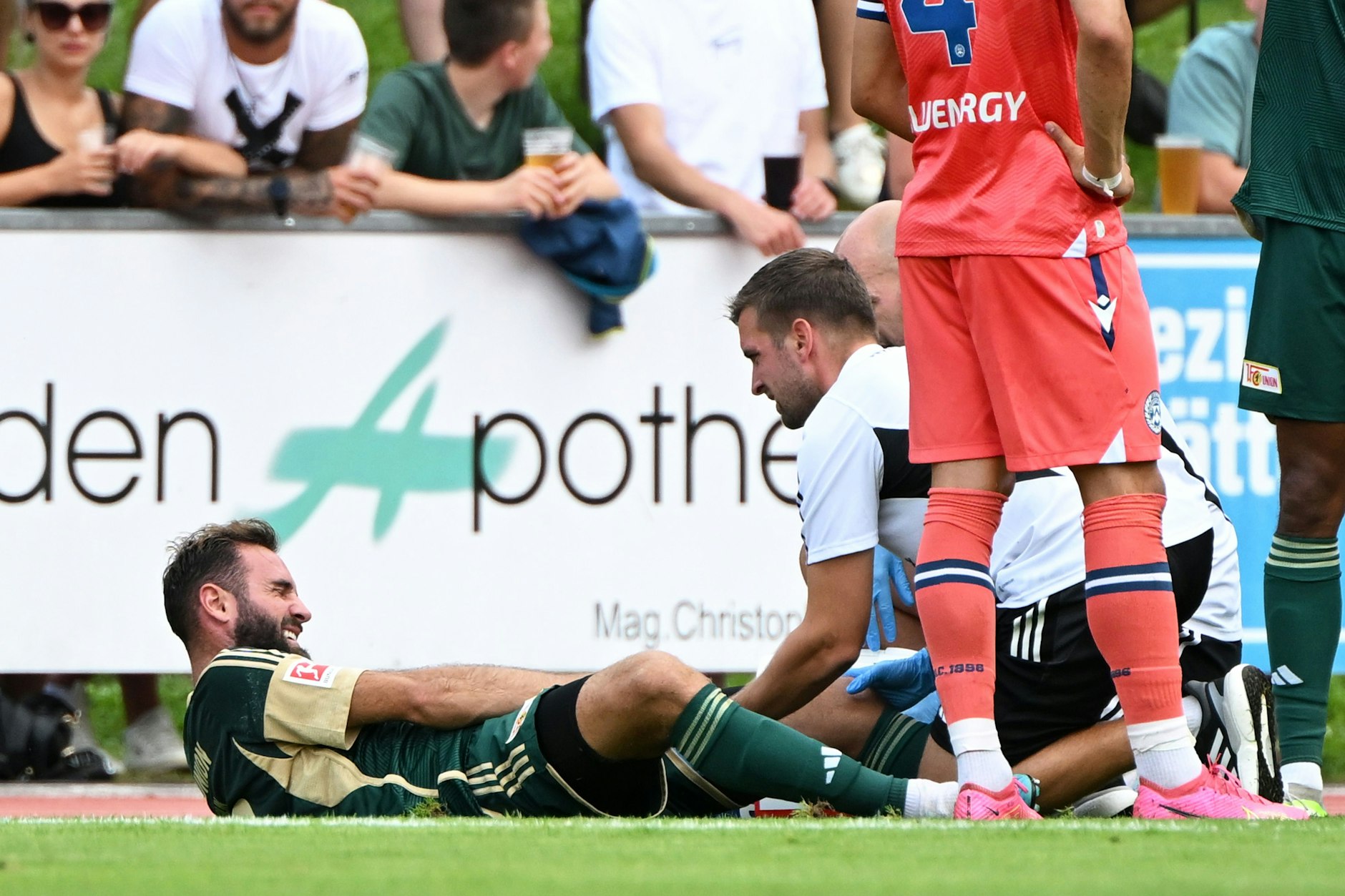 Lucas Tousart musste im Testspiel gegen Udinese Calcio schon nach einer halben Stunde verletzungsbedingt ausgewechselt werden.